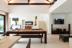 Living room at Secret Beach Villa, a 4-6 bedroom villa with ocean and beach view located in Koh Phangan, Thailand