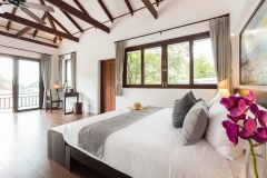 Bedroom at Secret Beach Villa, a 4-6 bedroom villa with ocean and beach view located in Koh Phangan, Thailand