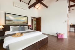 Bedroom at Secret Beach Villa, a 4-6 bedroom villa with ocean and beach view located in Koh Phangan, Thailand