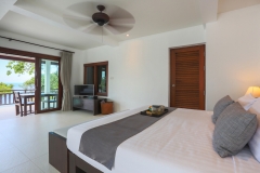 Bedroom at Secret Beach Villa, a 4-6 bedroom villa with ocean and beach view located in Koh Phangan, Thailand