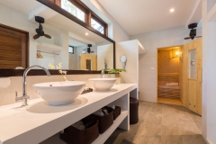 Bathroom at Secret Beach Villa, a 4-6 bedroom villa with ocean and beach view located in Koh Phangan, Thailand