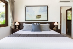 Bedroom at Secret Beach Villa, a 4-6 bedroom villa with ocean and beach view located in Koh Phangan, Thailand