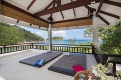 Outdoor massage sala at Secret Beach Villa, a 4-6 bedroom villa with ocean and beach view located in Koh Phangan, Thailand