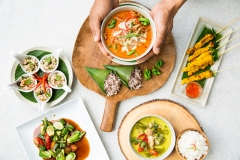 Thai cuisine served at Secret Beach Villa, a 4-6 bedroom villa with ocean and beach view located in Koh Phangan, Thailand